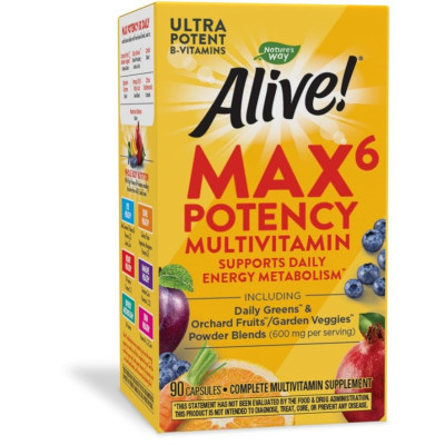 АЛАЙВ МУЛТИВИТАМИНИ MAX6 POTENCY капс за сила и имунитет х 90 бр NW