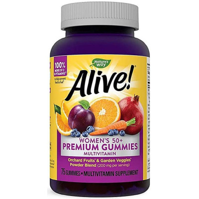 АЛАЙВ ГЪМИ ЗА ЖЕНИ 50+ желирани табл 131 мг х 75 бр