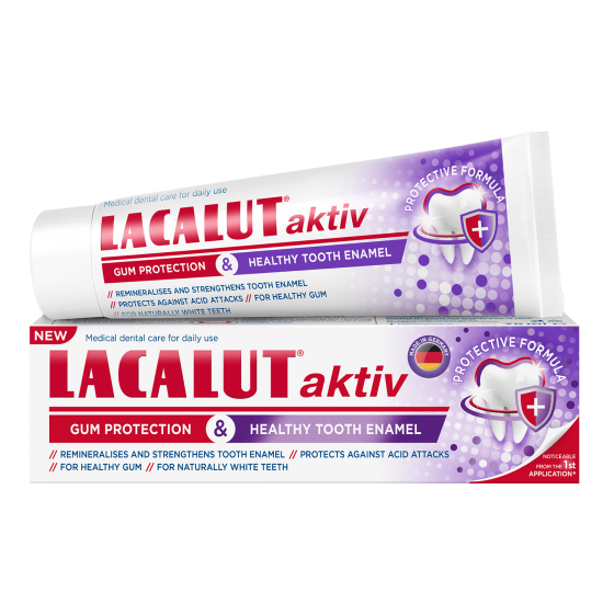 ЛАКАЛУТ AKTIV & HEALTHY ENAMEL паста за зъби за здрав емайл 75 мл