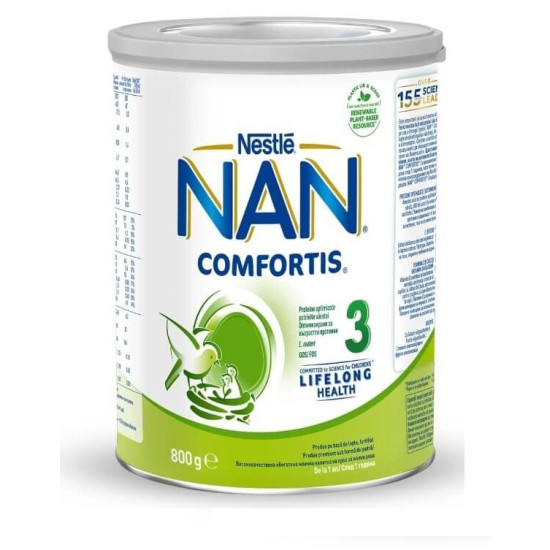 АДАПТИРАНО МЛЯКО НАН 3 COMFORTIS 800 гр | Аптека Феникс