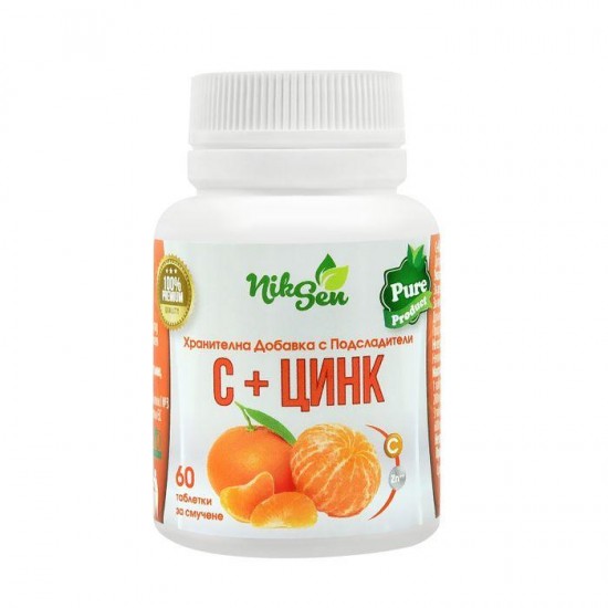 ᐉ ВИТАМИН C + ЦИНК табл за смучене х 60 бр НИКСЕН