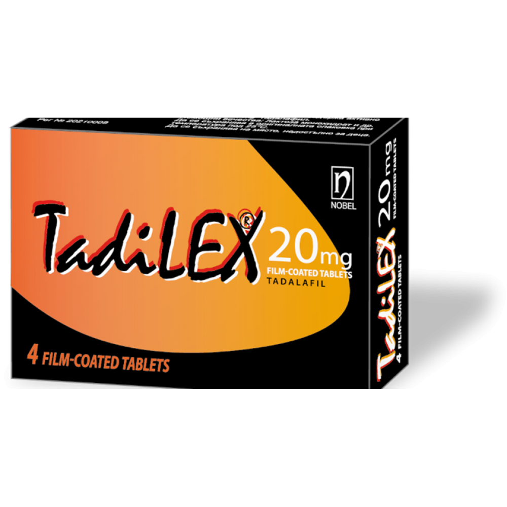 ТАДИЛЕКС табл 20 мг x 4 бр - Лекарства с рецепта