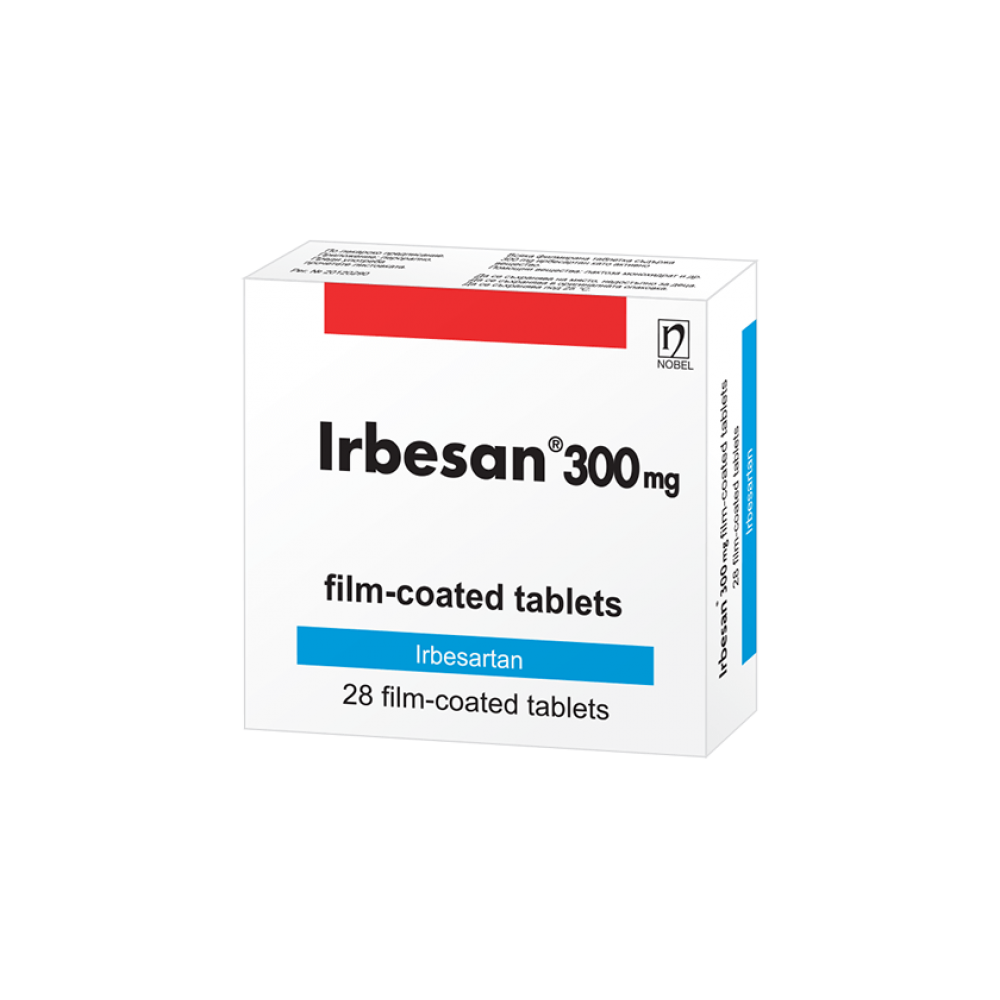 Irbesan 300 mg 28 tabl. / Ирбесан 300 мг. 28 табл. - Лекарства с рецепта