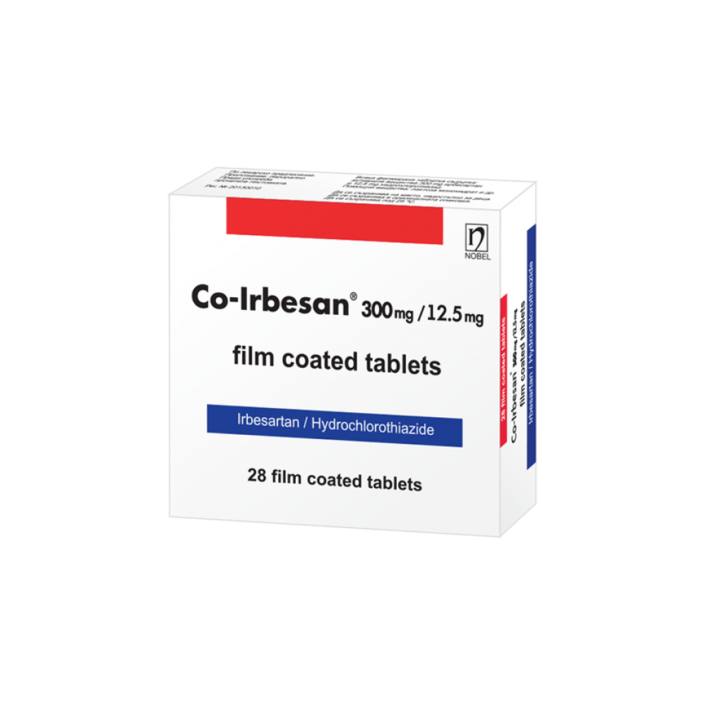 Co-Irbesan 300 mg / 12.5 mg 28 tablets / Ко-Ирбесан 300 mg / 12.5 mg 28 таблетки - Лекарства с рецепта