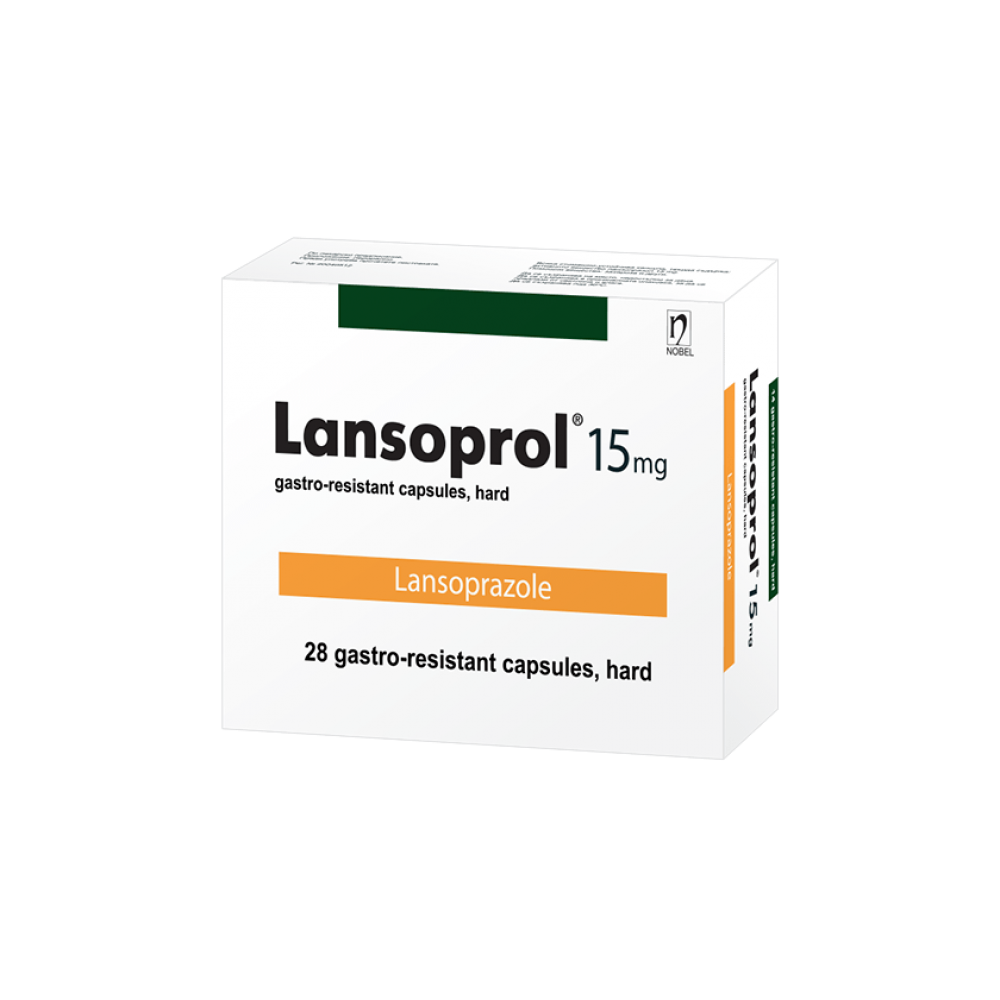 Lansoprol 15 mg gastro-resistant 28 capsules, hard / Лансопрол 15 mg стомашно-устойчиви 28 капсули, твърди - Лекарства с рецепта