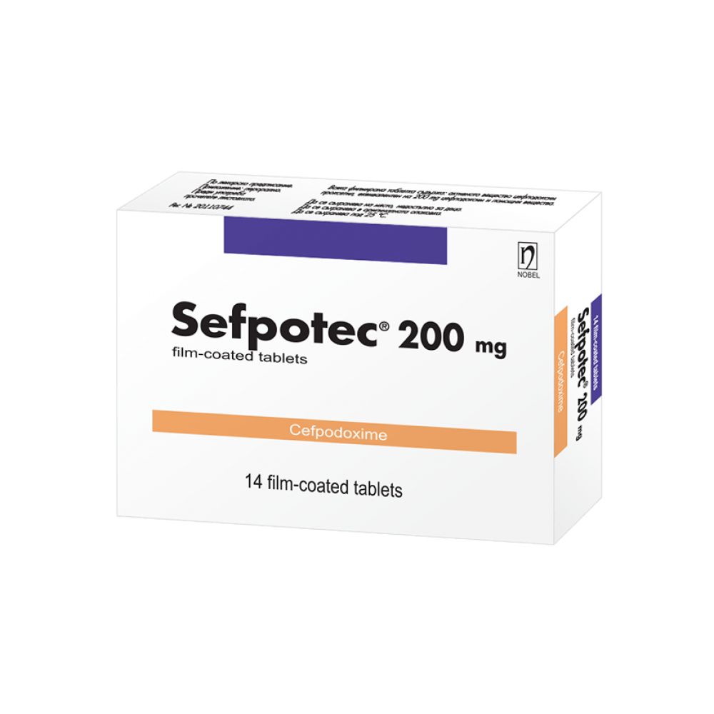 Sefpotec 200 mg 14 film-coated tablets / Сефпотек 200 мг 14 филмирани таблетки - Лекарства с рецепта