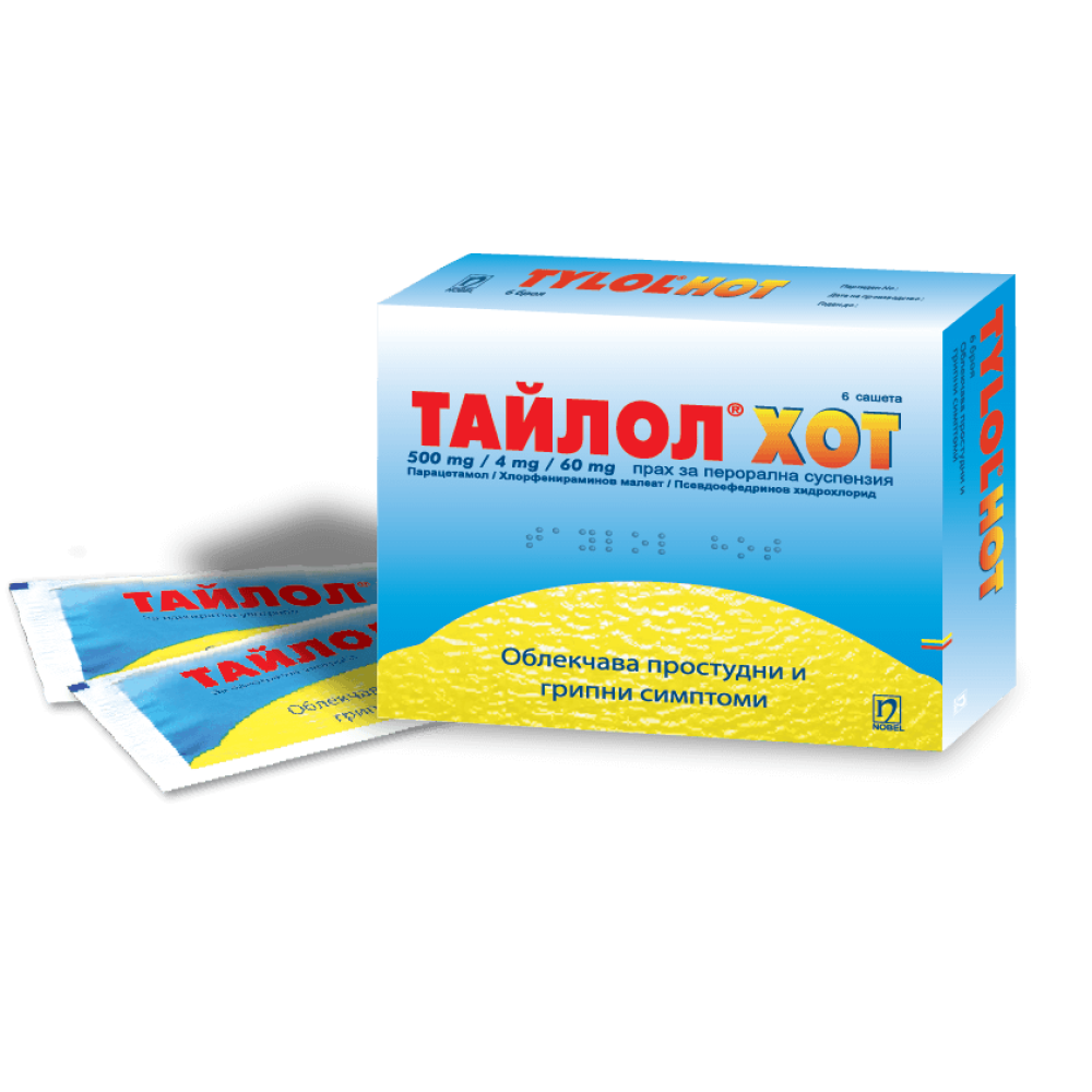 ТАЙЛОЛ ХОТ саше х 6 бр - Нервна система