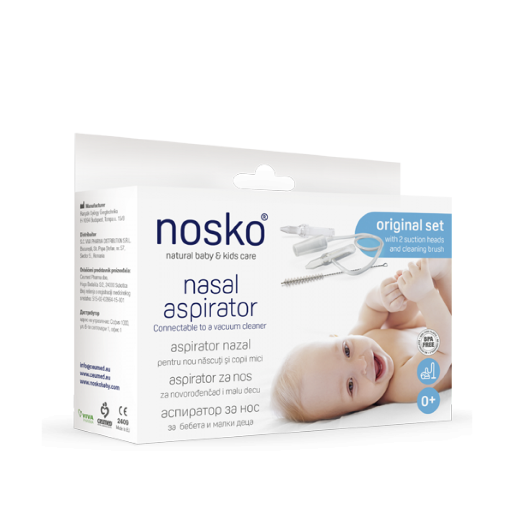 Nosko Baby Аспиратор за нос + четка -