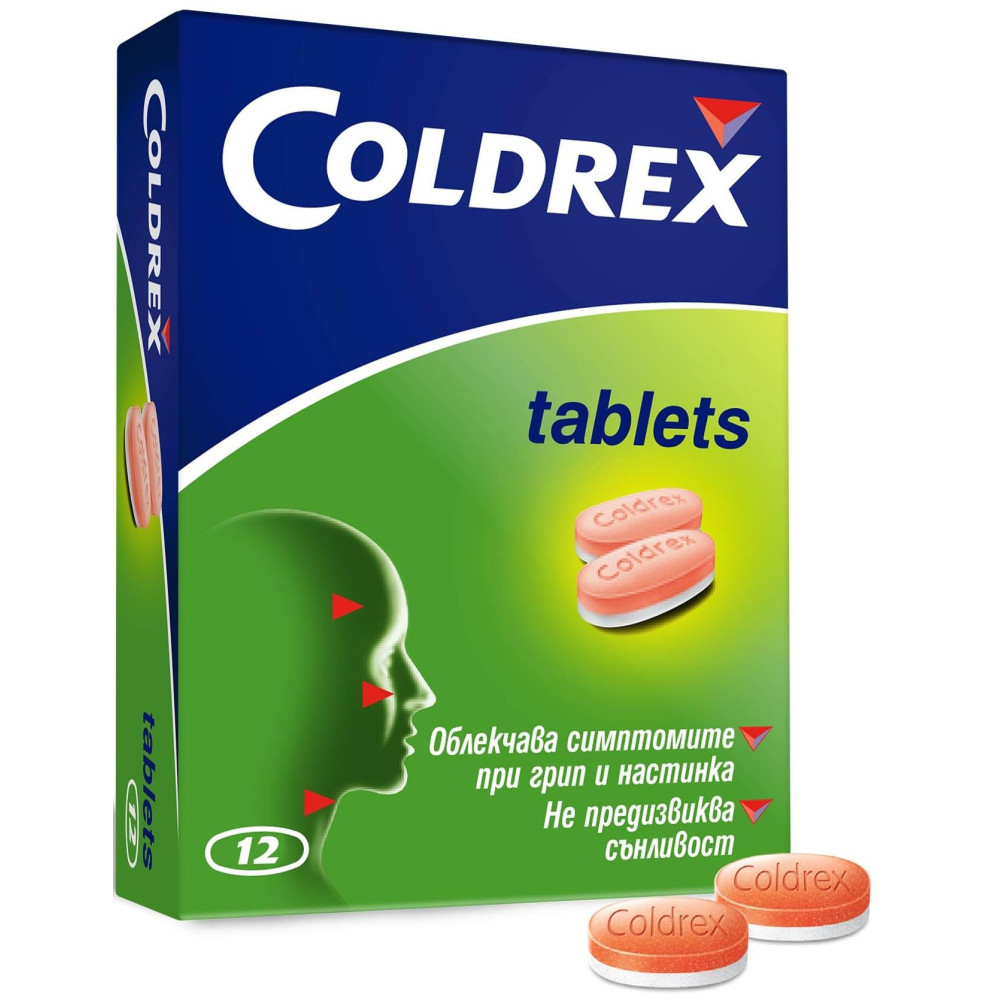 Coldrex 12 tabl. / Колдрекс 12 табл. - Грип и простуда