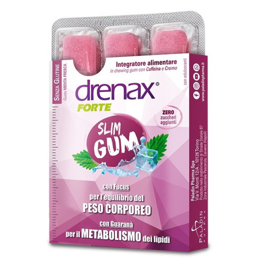 ДРЕНАКС ФОРТЕ SLIM GUM дъвки за отслабване х 9 бр