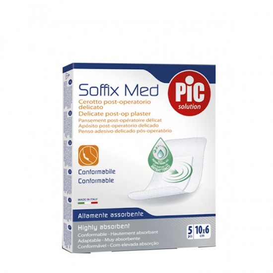 ПИК SOFFIX MED пластир 10 см/6 см х 5 бр
