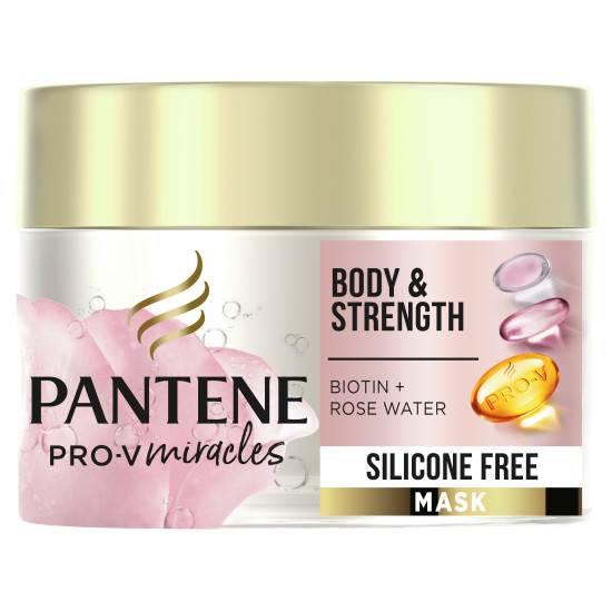 PANTENE PRO V MIRACLES BIOTIN & ROSE WATER маска за коса 160 мл
