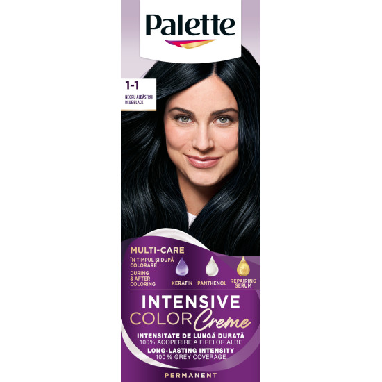 ПАЛЕТЕ INTENSE COLOR CREME боя за коса C1 1-1 СИНЬО-ЧЕРЕН