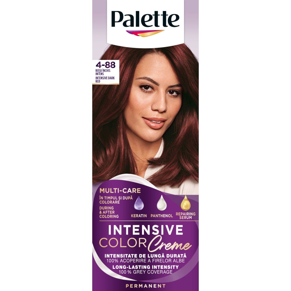ПАЛЕТЕ INTENSE COLOR CREME боя за коса 4-88 НАСИТЕНО ТЪМНО ЧЕРВЕН - Грижа за косата ПАЛЕТЕ INTENSE COLOR CREME боя за коса 4-88 НАСИТЕНО ТЪМНО ЧЕРВЕН - Грижа за косата