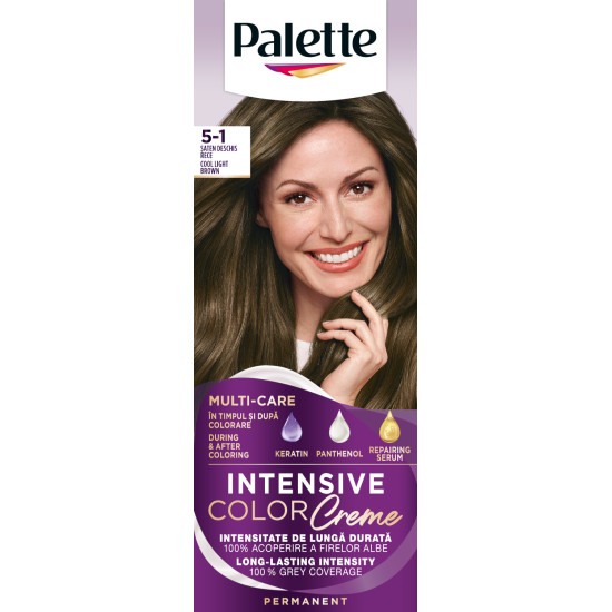 PALETTE INTENSE COLOR CREME боя за коса 5-1 ХЛАДНО СВЕТЛО КАФЯВ
