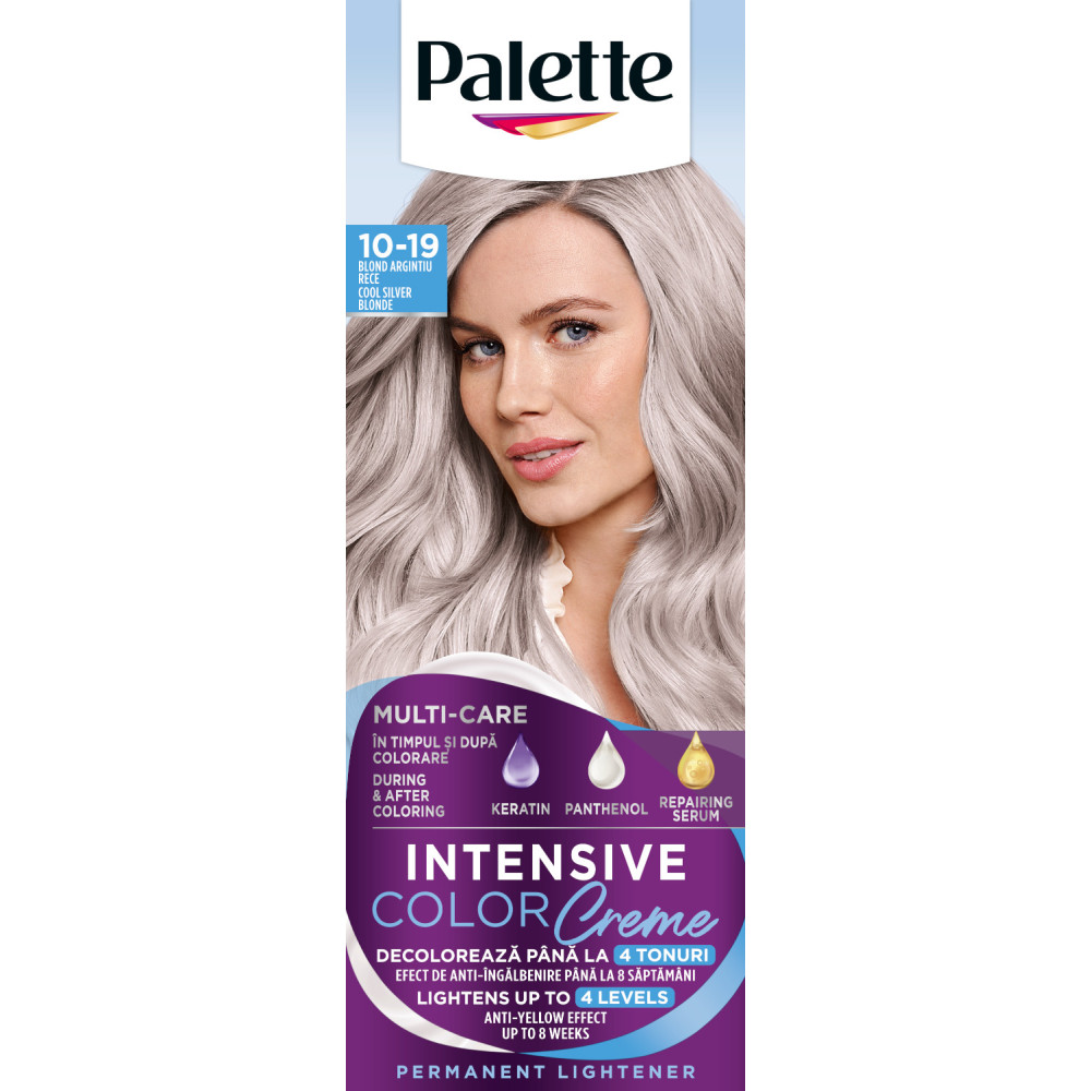 ПАЛЕТЕ INTENSE COLOR CREME боя за коса 10-19 СТУДЕНО СРЕБЪРНО РУСО - Грижа за косата ПАЛЕТЕ INTENSE COLOR CREME боя за коса 10-19 СТУДЕНО СРЕБЪРНО РУСО - Грижа за косата
