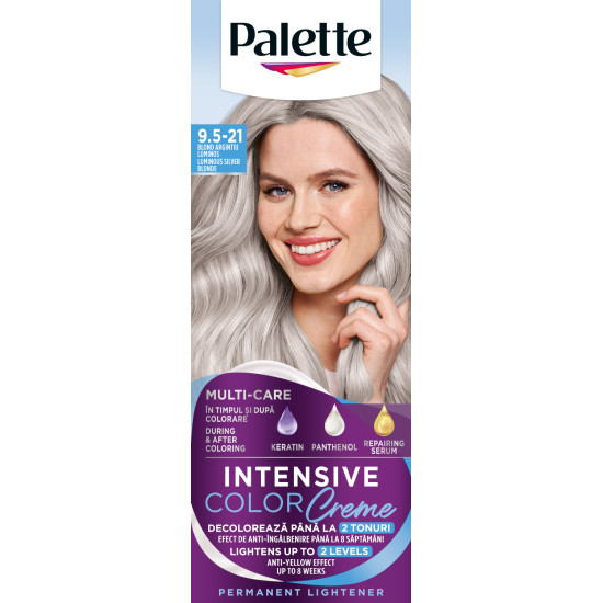 PALETTE INTENSE COLOR CREME боя за коса 9.5-21 СИЯЕЩО СРЕБЪРНО РУС