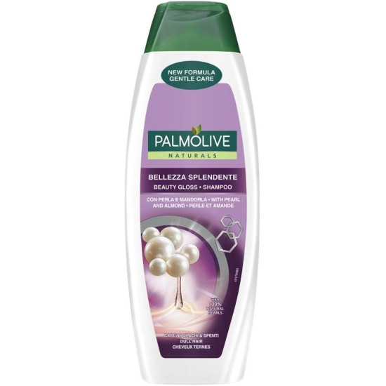 PALMOLIVE BEAUTY GLOSS шампоан с естествени перли и екстракт от бадеми за всеки тип коса 350 мл