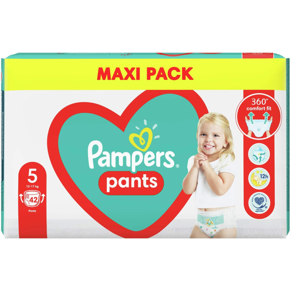 ПАМПЕРС ГАЩИ PANTS 5  12-17 кг x 42 бр - Грижа за детето