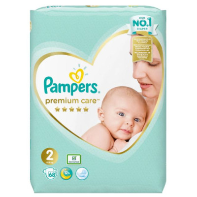 ПАМПЕРС PREMIUM CARE 2 4-8 кг х 68 бр