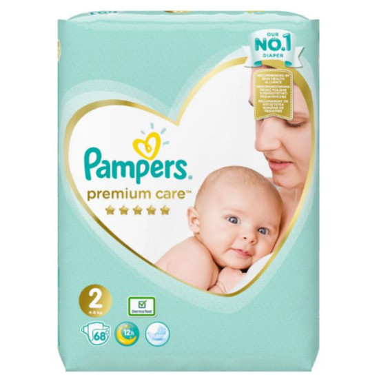 ПАМПЕРС PREMIUM CARE 2 /4-8 кг/ х 68 бр