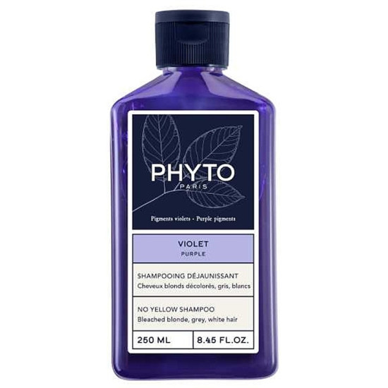 PHYTO PURPLE NO YELLOW шампоан за коса за неутрализиране на жълти нюанси 250 мл