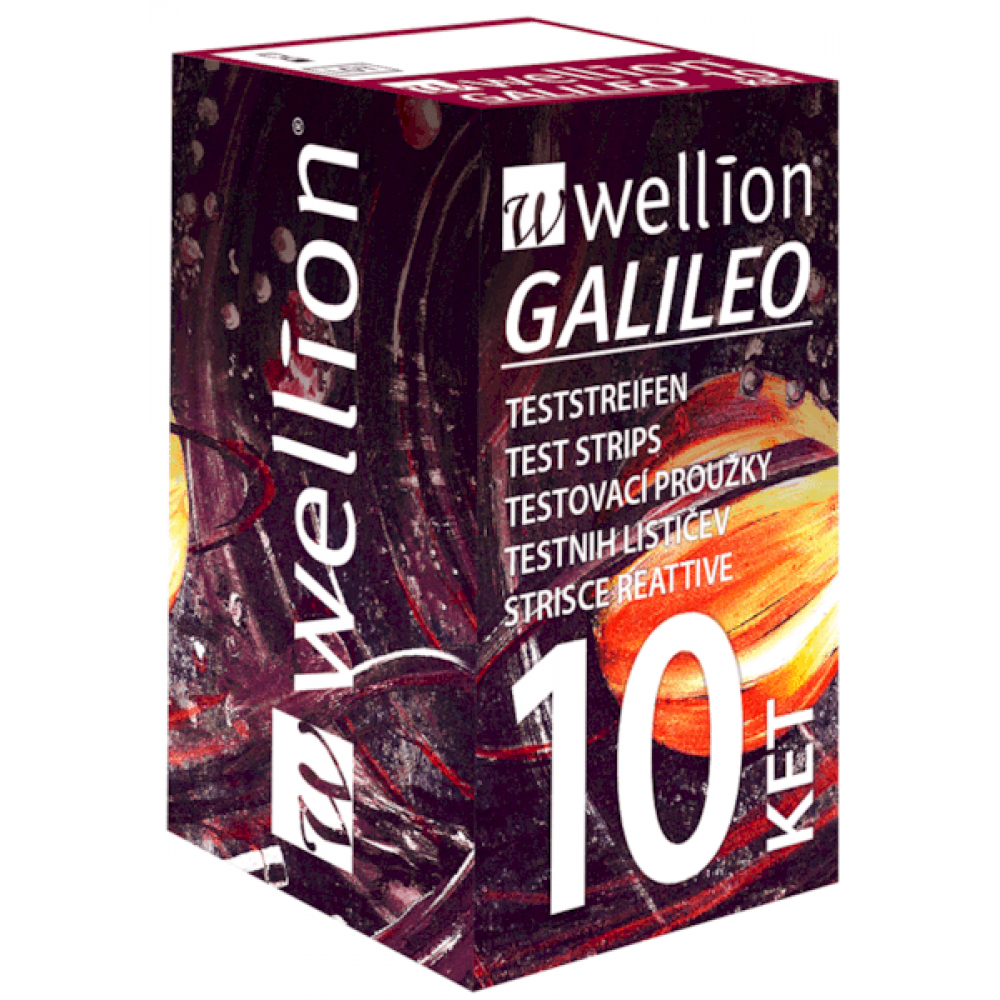 ТЕСТ ЛЕНТИ ЗА ГЛЮКОМЕРИ WELLION GALILEO х 50 бр - Диагностика