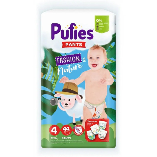 ПАМПЕРС ГАЩИ PUFIES FASHION NATURE 4 9-15 кг х 44 бр