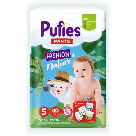 ПАМПЕРС ГАЩИ PUFIES FASHION NATURE 5 12-17 кг х 40 бр
