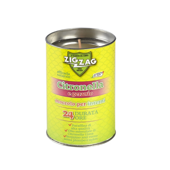 ЗИГ ЗАГ CITRONELLA E GERANIO 24h свещ гел против комари с аромат 180 мл