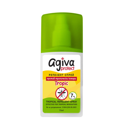 АГИВА PROTECT TROPIC репелент спрей против ухапване от комари (вкл. тропически) 75 мл