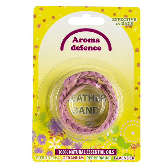 КОЖЕНА ГРИВНА AROMA DEFENCE с аромат на цитронела лавандула здравец
