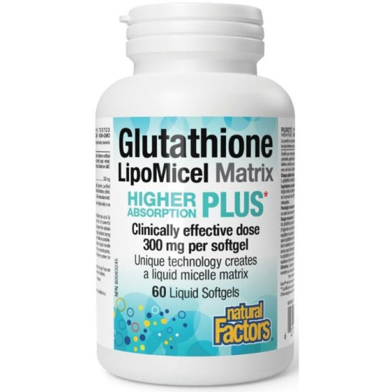 ГЛУТАТИОН LipoMicel Matrix софтгел капс 300 мг х 60 бр NATURAL FACTORS