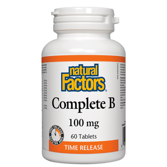 ВИТАМИН B КОМПЛЕКС COMPLETE B табл 100 мг x 60 бр NATURAL FACTORS