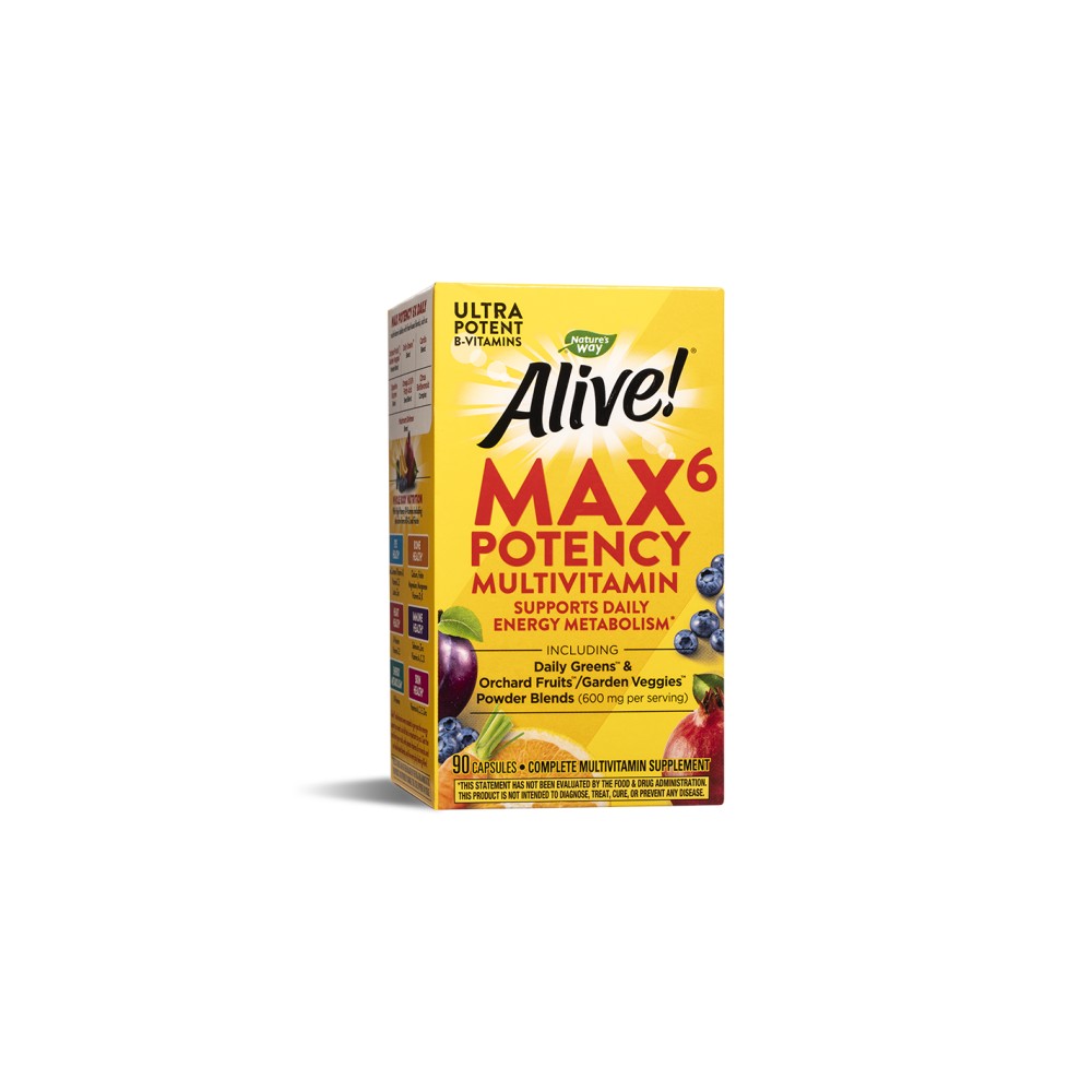 АЛАЙВ МУЛТВИТАМИНИ MAX 6 POTENCY без желязо веган капс х 90 бр - Витамини, минерали и антиоксиданти