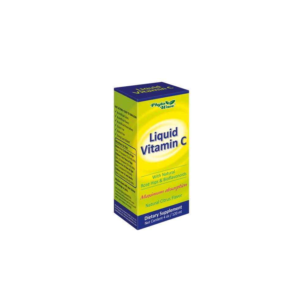 Течен Витамин C, с шипка и биофлавоноиди, 120мл, Phyto Wave -