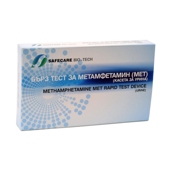 БЪРЗ ТЕСТ SAFECARE ЗА МЕТАМФЕТАМИН (MET) /касета за урина/ х 1 бр