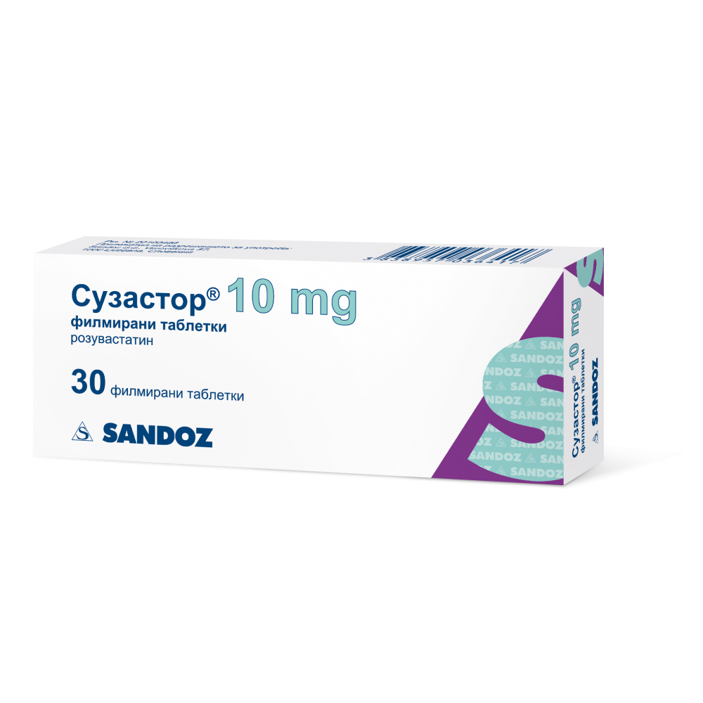 Сузастор 10 мг х30 филмирани таблетки - Лекарства с рецепта
