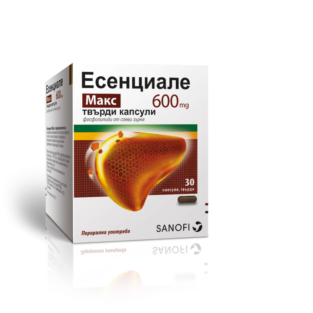 Essentiale Max 600 mg. 30 caps. / Есенциале Макс 600 мг.30 капс. - Чернодробни проблеми