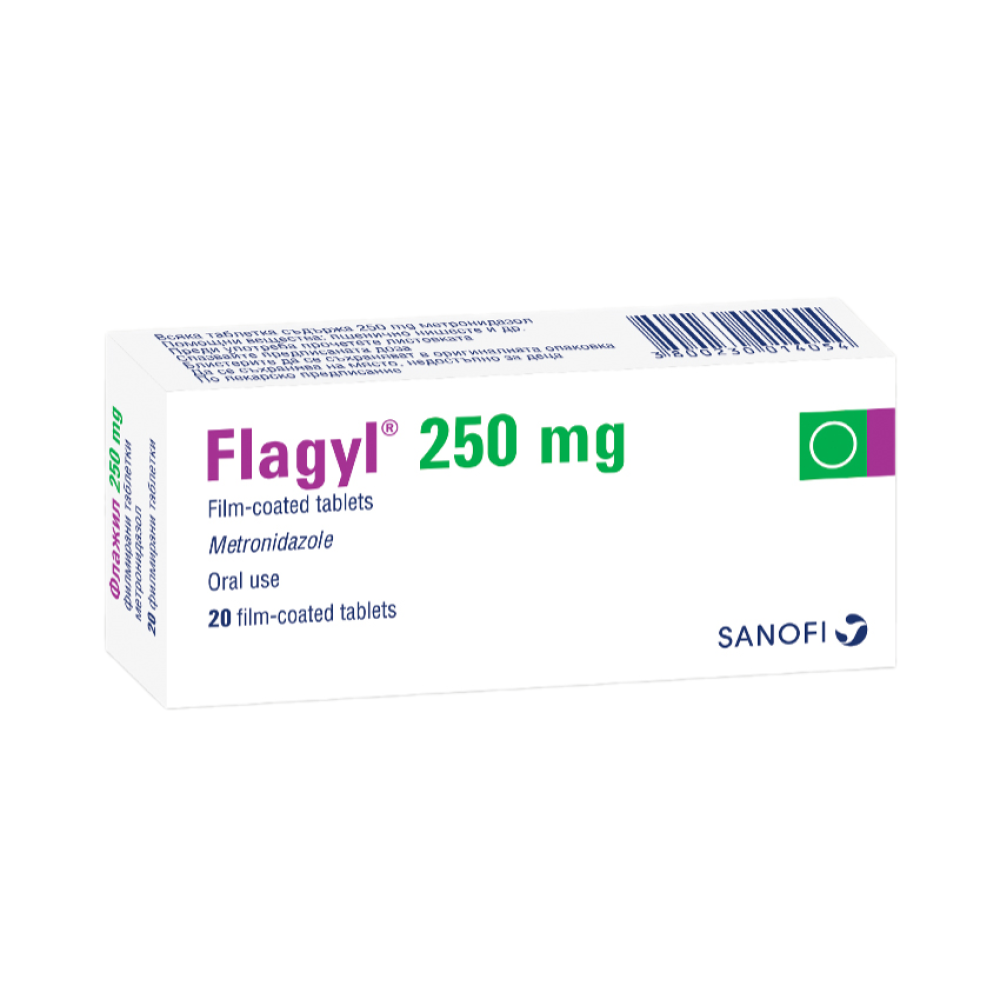 Flagyl 250 mg 20 film-coated tablets / Флажил 250 mg 20 филмирани таблетки - Лекарства с рецепта Flagyl 250 mg 20 film-coated tablets / Флажил 250 mg 20 филмирани таблетки - Лекарства с рецепта