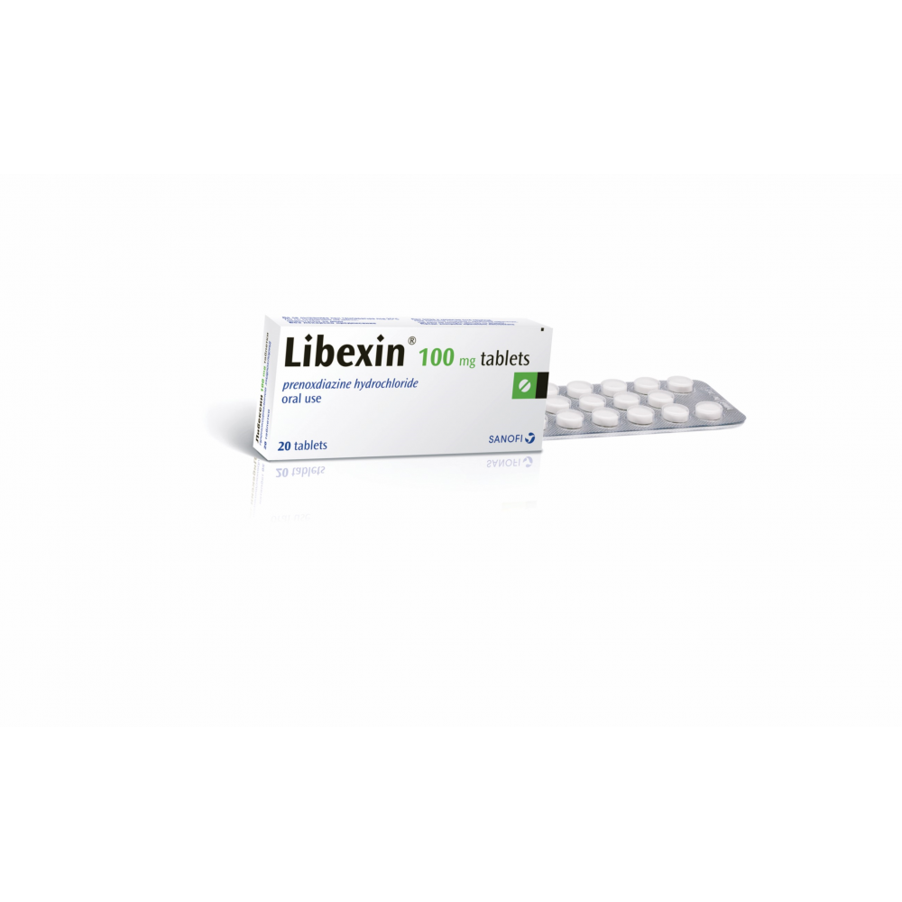Libexin 100 mg 20 tablets / Либексин 100 мг 20 таблетки - Кашлица и гърло