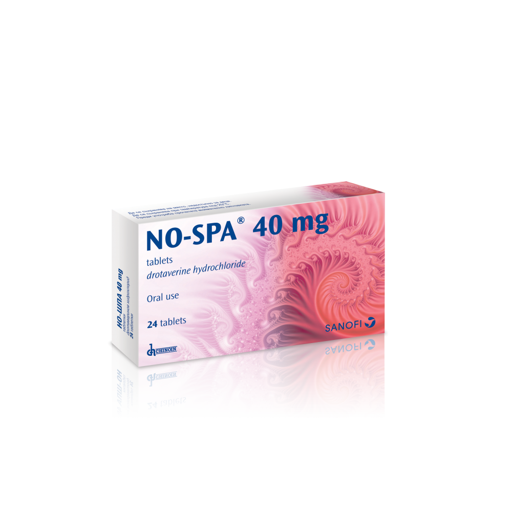 No Spa 40 mg 24 tablets / Но-Шпа 40 mg 24 таблетки - Стомашно-чревни проблеми