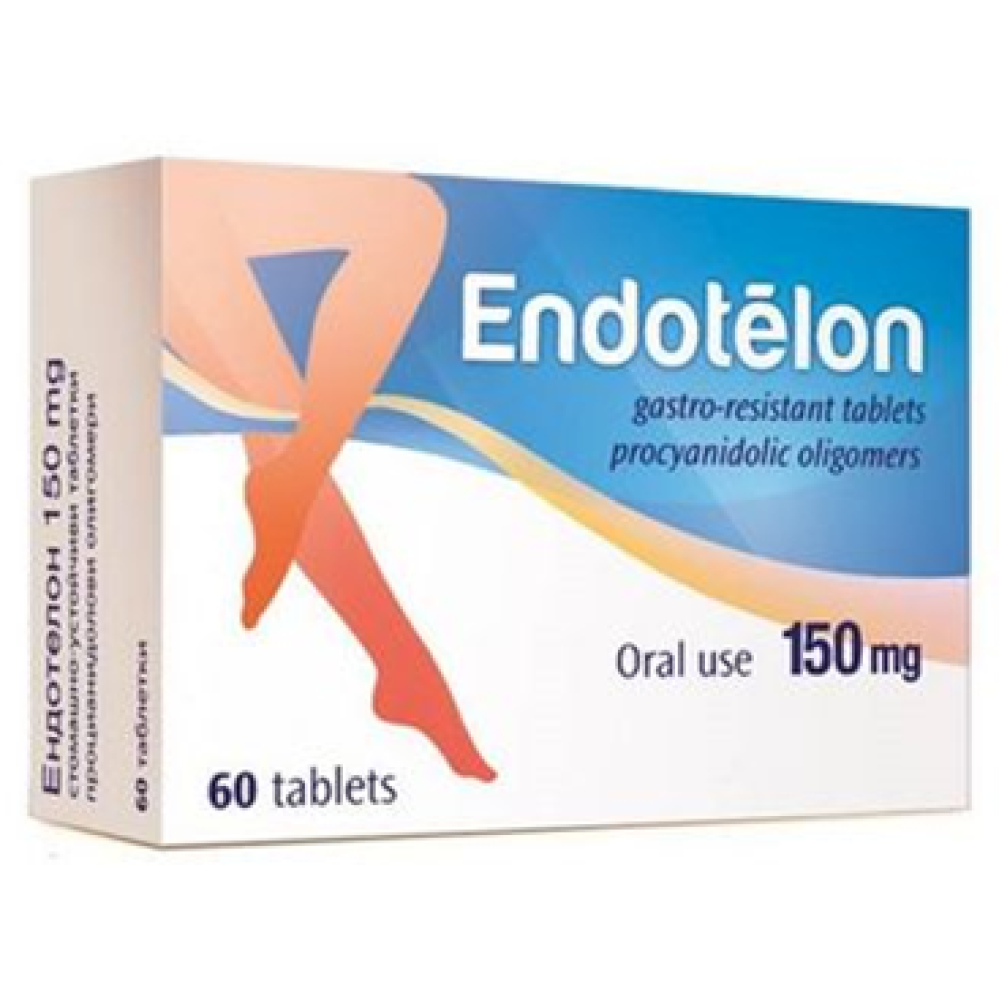 Endotelon 150 mg. 60 tabl. / Ендотелон 150 мг. 60 табл. - Венозна система