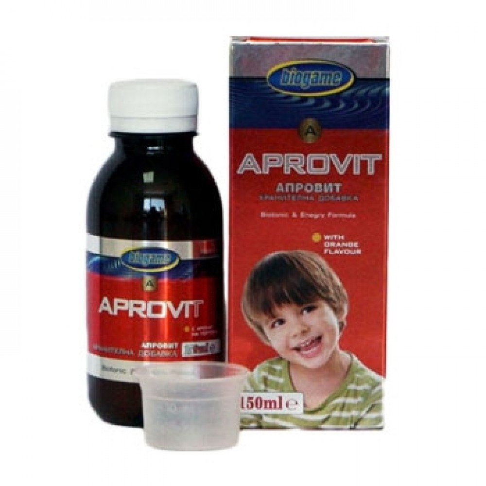 БИОГЕЙМ АПРОВИТ ПОРТОКАЛ сироп 150 мл - Витамини, минерали и антиоксиданти