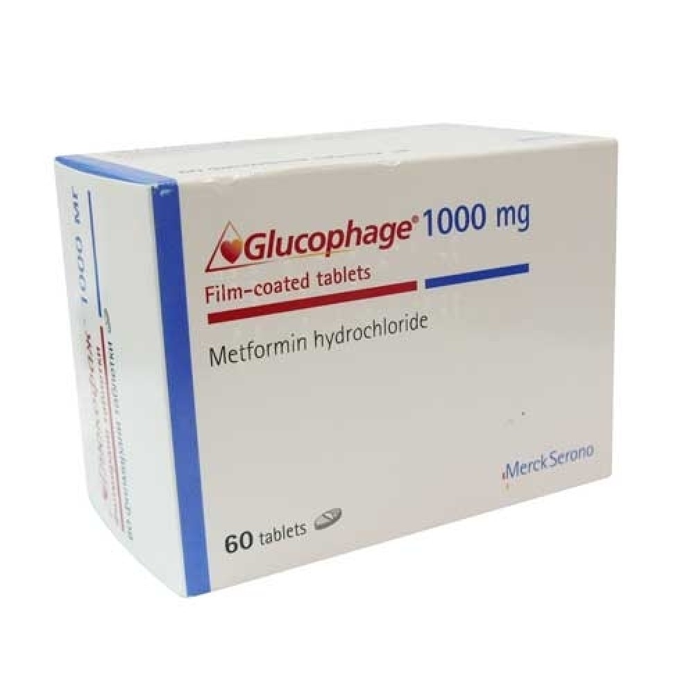 Glucophage 1000 mg. 60 tabl. / Глюкофаж 1000 мг. 60 табл. - Лекарства с рецепта