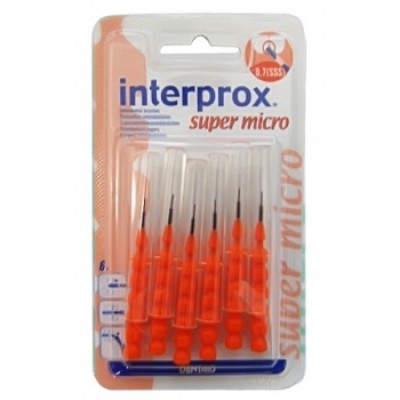 ИНТЕРПРОКС интердентални четки за зъби SUPER MICRO 0.7 мм х 6 бр