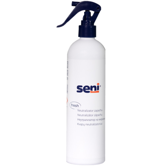 SENI CARE НЕУТРАЛИЗАТОР НА МИРИЗМИ спрей ароматизатор за въздух (в тоалетни болнични помещения и стаи) 500 мл