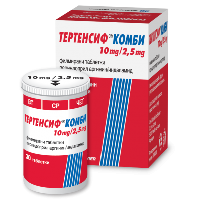 ТЕРТЕНСИФ КОМБИ табл 10 мг/2.5 мг х 30 бр