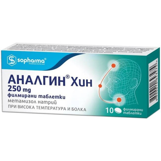 АНАЛГИН ХИН табл 250 мг х 10 бр