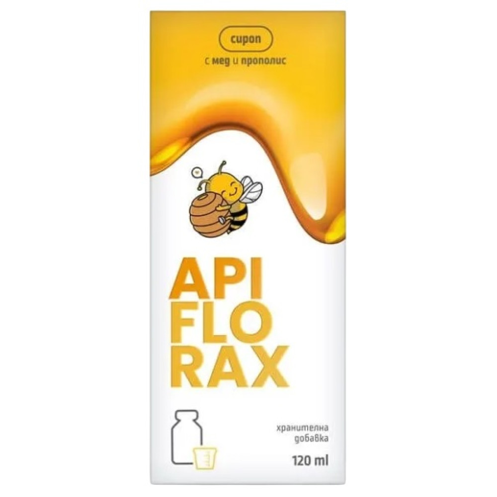 АПИФЛОРАКС сироп с мед и прополис 120 мл - Грип и простудни заболявания